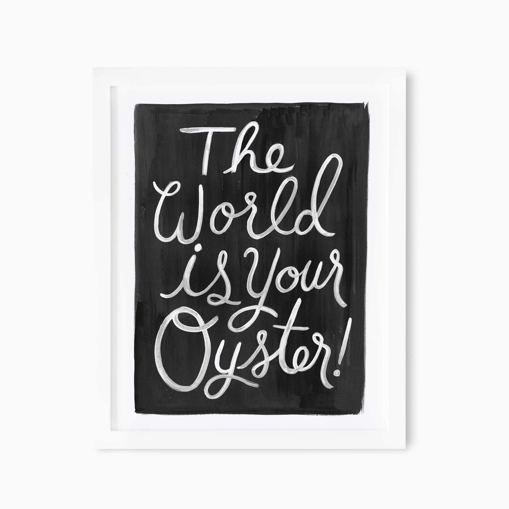 Rifle Paper Co. art print + wooden poster frame